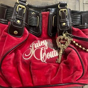 Juicy Couture dream bag velour red Y2K